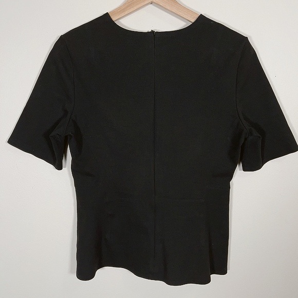 THEORY | BLACK COTTON PONTE FITTED SHELL - Picture 14 of 14